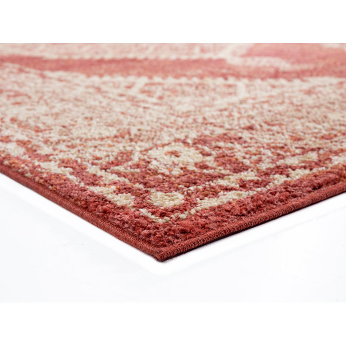 World Menagerie Hicklin Oriental Brick Red Area Rug Wayfair
